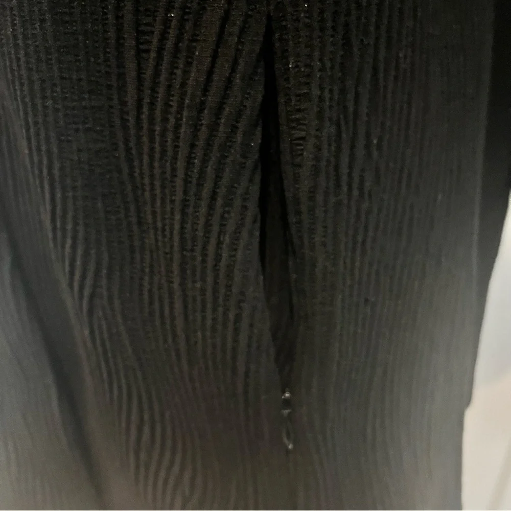 Eileen Fisher Textured Black Cardigan Blazer Jacket Pockets Size M